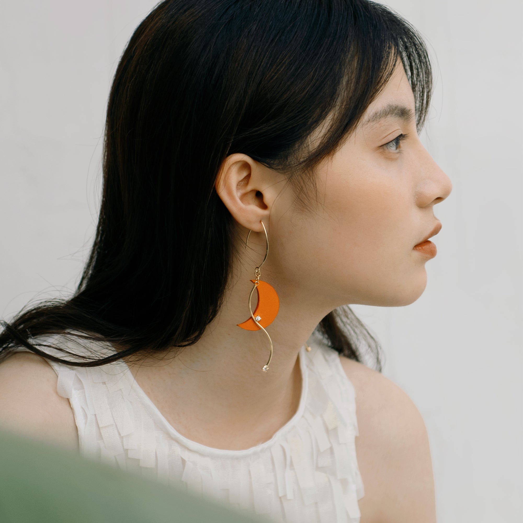 DIY Leather Kits - Moon Angel Style Earring