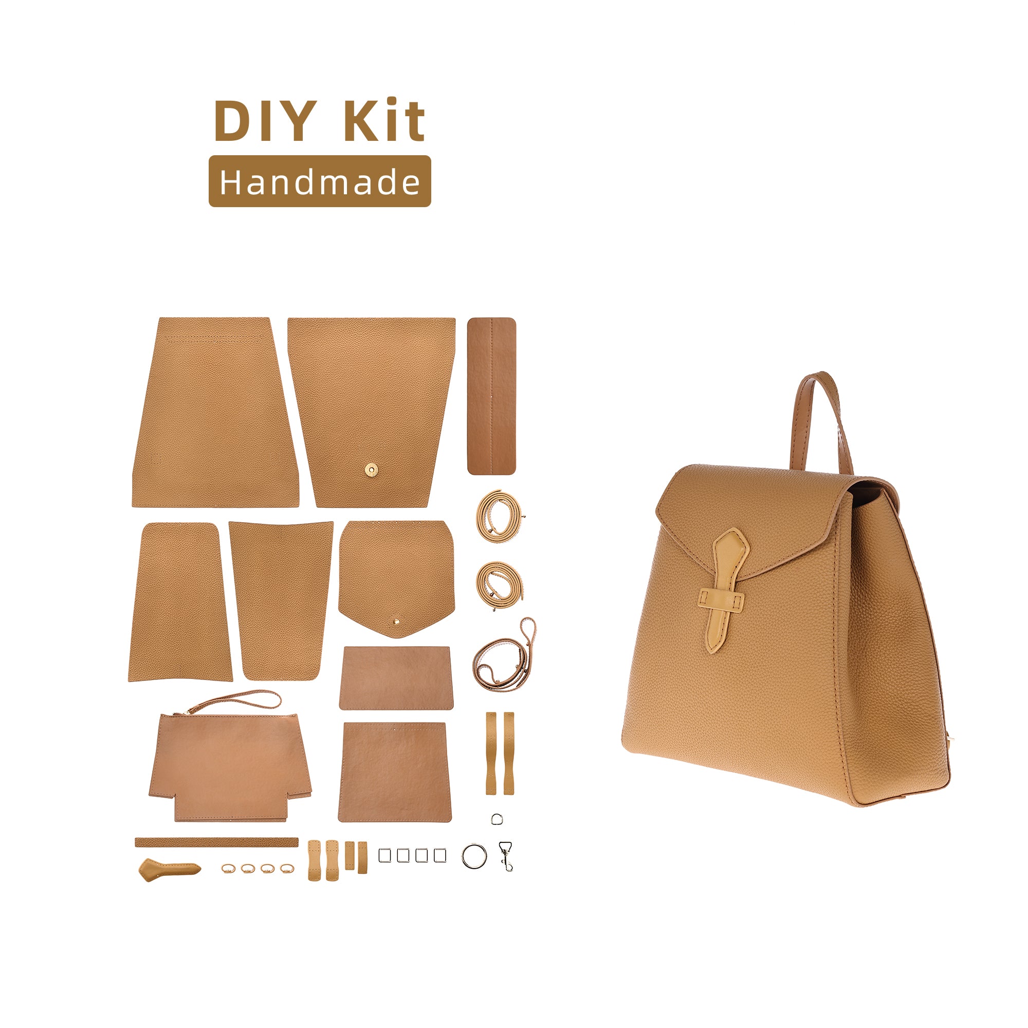 DIY Shoulder Bag Kit-Biscuit Color