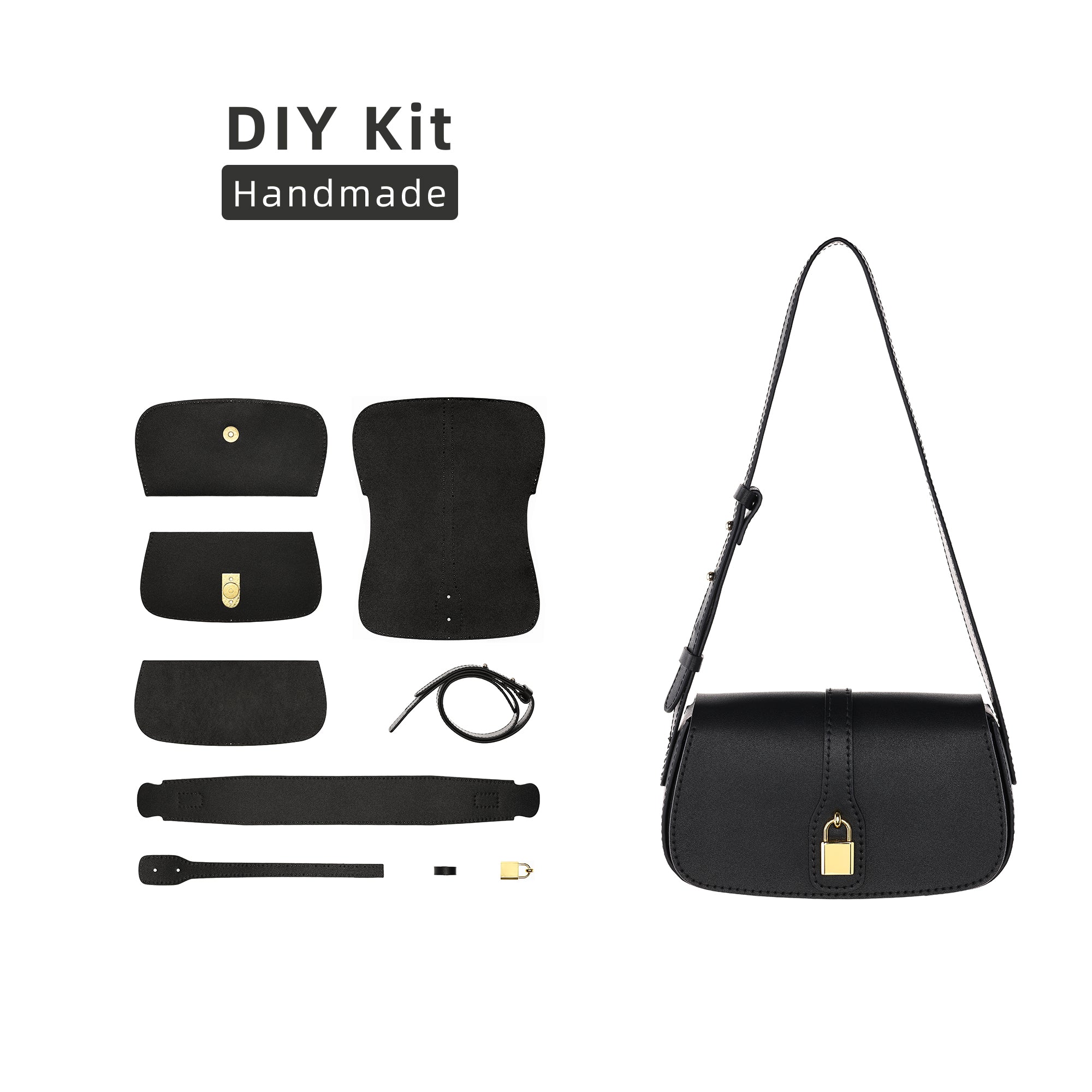 DIY Crossbody Bag Kit-Black