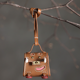 DIY Leather Earphone Cover Smiling Face