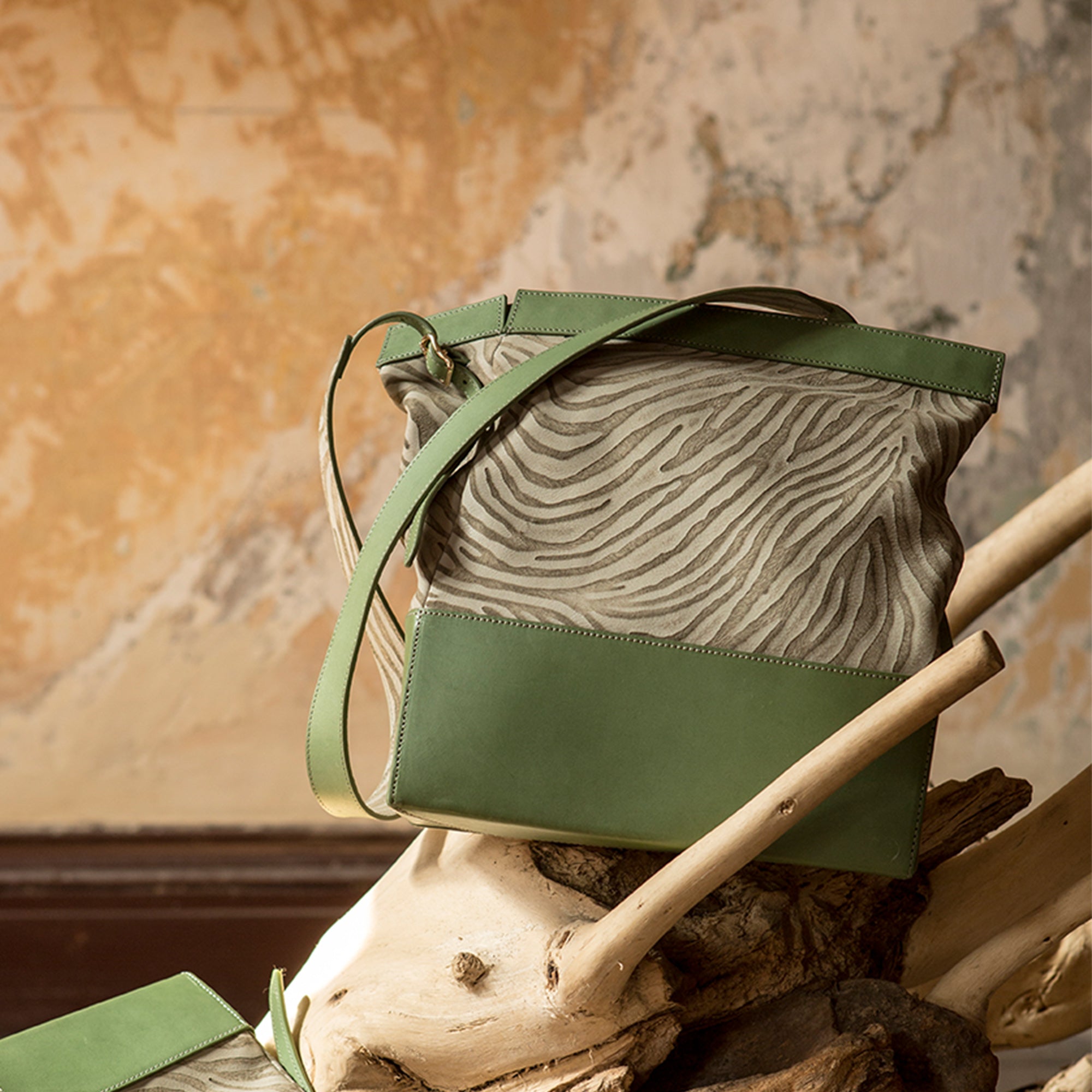 DIY Bag Kits - Original Design Messenger Bag With Zebra Print Pattern