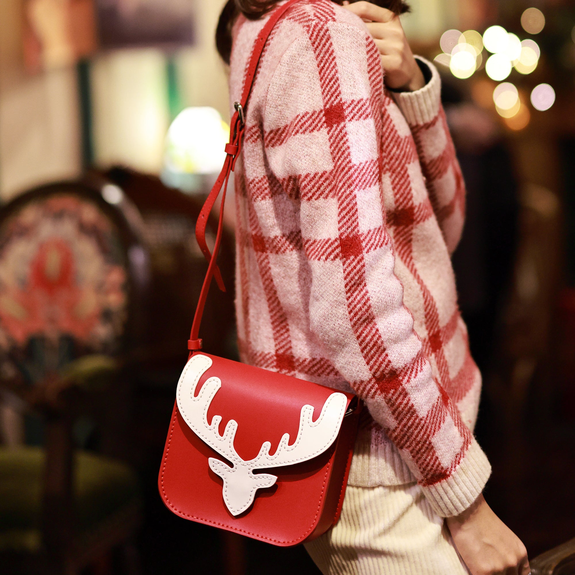 Christmas Elk Leather Bag Kit