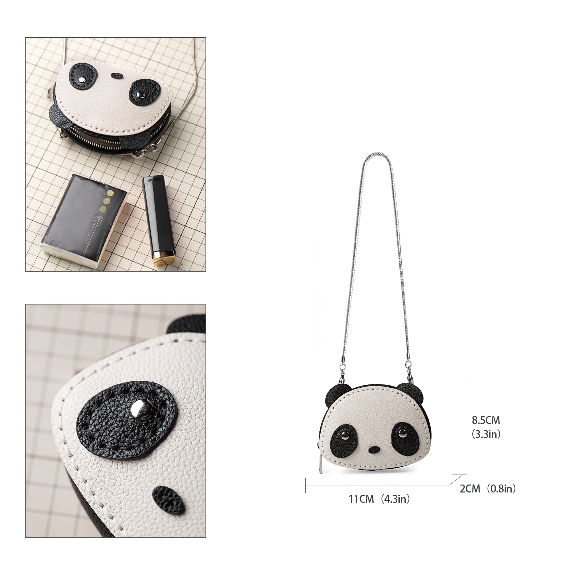 DIY Bag Kits - Panda mini crossbody bag